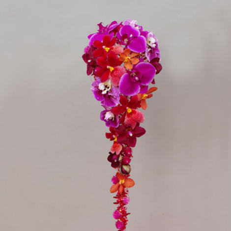 brudebukett_rosa orchidee
