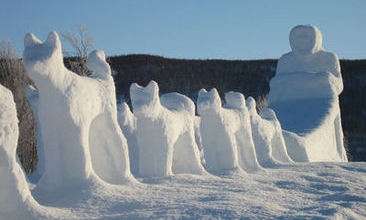 Hundespannskulptur