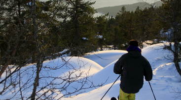 Frikøyring med P. Bolstad frå Saurdal mot Kvamsøy, foto JH Frikøyring med P. Bolstad frå Saurdal mot Kvamsøy, foto JH