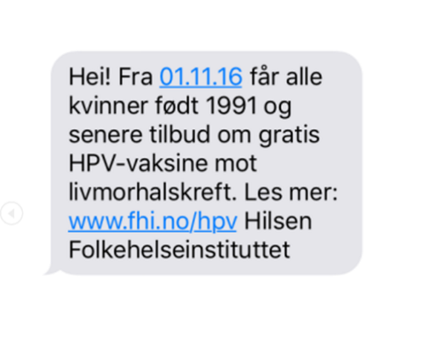 Varsel om vaksine Varsel om vaksine