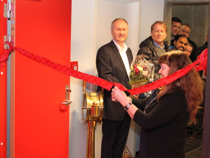 Offisiell opning ved fylkesvaraordførar Åshild Kjelsnes Foto: Bjarne Husevåg Offisiell opning ved fylkesvaraordførar Åshild Kjelsnes