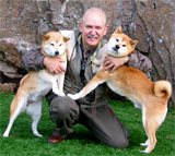 Christen Lang og 2 Shiba-veteraner