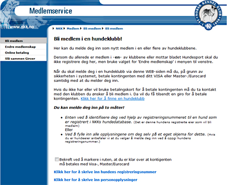 NKK medlemsservice 