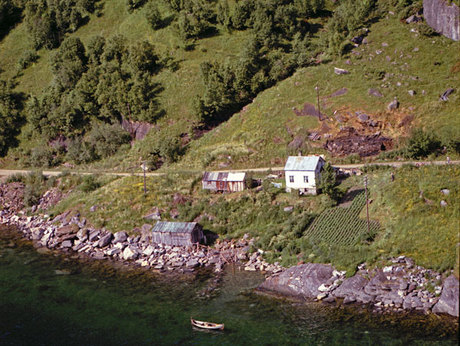 Rognvik 1961. Flyfoto