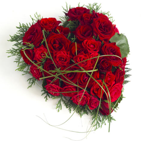 rodt rosehjerte