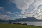 Naustrekka på Å på Andørja. Fjorden i bakgrunnen er Bygda.
