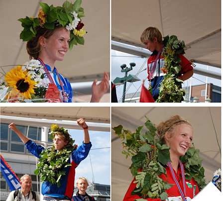Andrine Benjaminsen, Runa Fremstad, Sigur Heggedal og Trond Einar Pedersli. Foto: Konnerud IL.