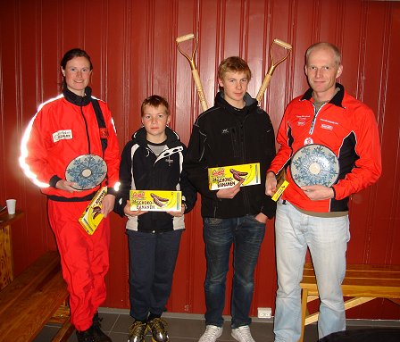 Julie F. Lande, Oskar Johansson, Fredrik Jansson og Andreas Blomgren. Foto: Stein Arne Negård.
