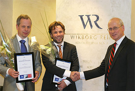 Fra venstre: Frode Iversen, Scan4news AS, Anders Storbråten, Mogul View Media og Torleif Dahl fra Wikborg Rein. Foto: Wikborg Rein. Fra venstre: Frode Iversen, Scan4news AS, Anders Storbråten, Mogul View Media og Torleif Dahl fra Wikborg Rein. Foto: Wikborg Rein.