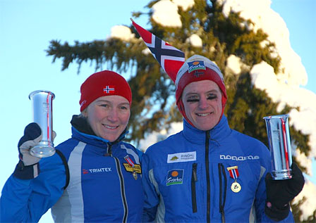 Marte Reenaas og Lars Hol Moholdt. Foto: Henning Spjelkavik. Marte Reenaas og Lars Hol Moholdt. Foto: Henning Spjelkavik.