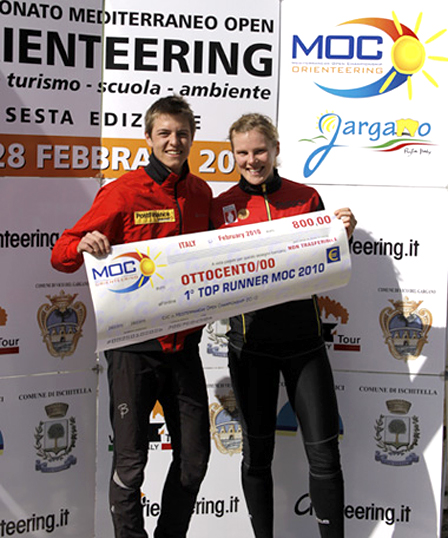 Helena Jansson og Matthias Kyburz. Foto: MOC 2010