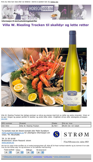 Riesling til skalldyr og lette retter