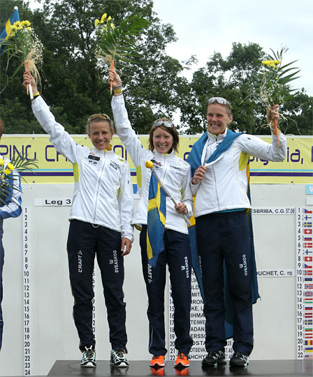 Karolina A Höjsgaard, Lena Eliasson og Helena Jansson. Foto: Erik Borg / O-boka. Karolina A Höjsgaard, Lena Eliasson og Helena Jansson. Foto: Erik Borg / O-boka.