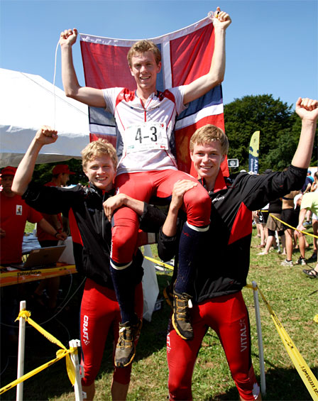 Gaute Hallan Steiwer, Vegard Danielsen og Eskil Kinneberg. Foto: Privat.