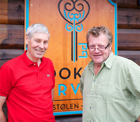 To menn som har betydd mye for orienteringsidretten: Eystein Weltzien (tv) og Erik Østli. Foto: Privat.