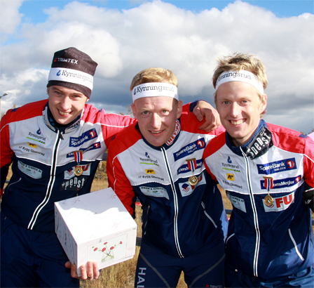 Olav Lundanes, Anders Nordberg og Mattias Karlsson. Foto: Geir Nilsen / OPN.no.