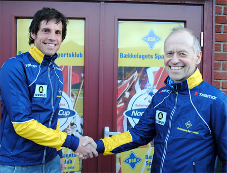 Martin Schälli og Eldar Børsum. Foto: Bækkelagets Sportsklub.