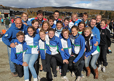 Lagbilde av Lillomarka Orienteringslag fra 2010. Foto: Erik Borg.