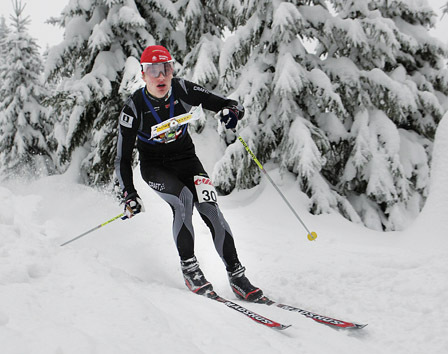 Hans Jørgen Kvåle under NM skiorientering i Asker 2010. Foto: Erik Borg/www.o-boka.no.