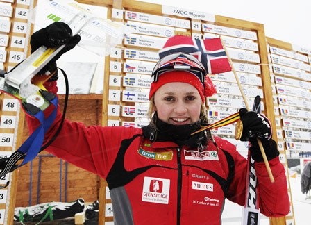 Barbro Kvåle, junior-VM Otepää 2011. Foto: Erik Borg.