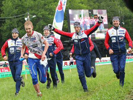 Haldens herrer i Jukola 2010. Foto: Erik Borg/O-boka.no.