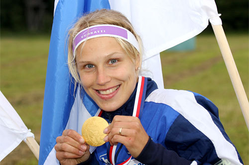 Minna Kauppi. VM Mellomdistanse 2008. Foto: Geir Nilsen / OPN.no.