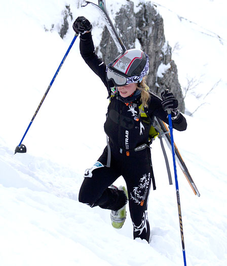 Mari Fasting. Foto: Daniel Kvalvik/Norsk Skialpinisme. Mari Fasting. Foto: Daniel Kvalvik/Norsk Skialpinisme.
