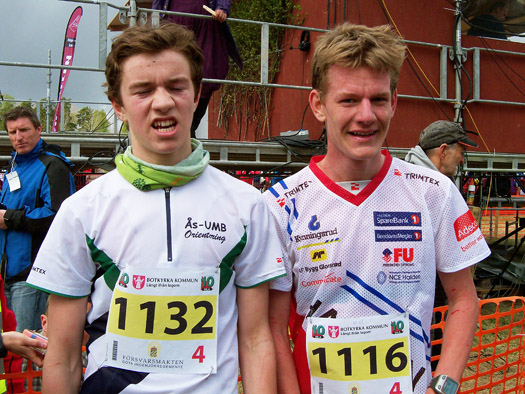 Olai Stensland KLillevold og Anders Felde Olaussen løp inn til 4. og 5. plass på 10Mila 2011. Foto: Vidar Benjaminsen