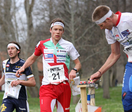 Michal Smola, Daniel Hubmann og Emil Wingstedt ved runding på 10Mila 2008. Foto: Geir Nilsen/OPN.no.