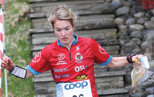 Oda Wennemo vant NM sprint i 2010.Foto: Erik Borg - www.o-boka.no