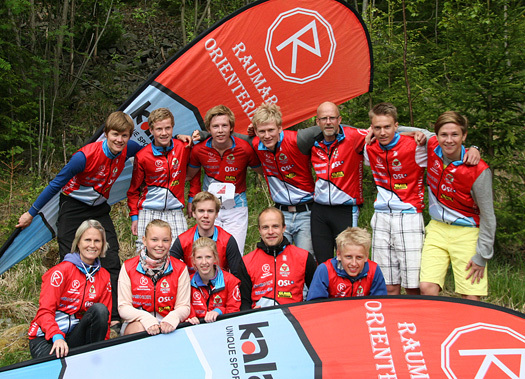 Raumar Orientering vant 15-stafetten 2011. Foto: Harald Andresen.