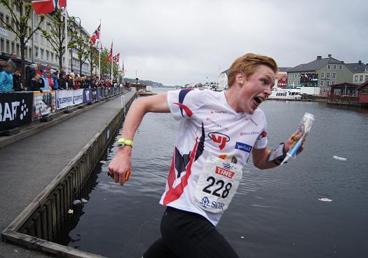 Borger Melsom vant NM-gull i første forsøk i Arendal. Foto: Vidar Benjaminsen