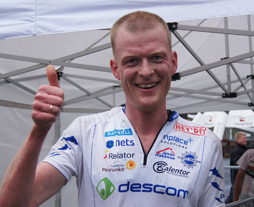 Anders Nordbarg var glad for seieren i Arendal. Foto: Vidar Benjaminsen