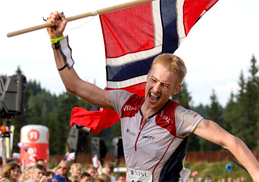 Olav Lundanes inn til VM-gull på langdistansen i Trondheim 2010. Foto: Geir Nilsen/OPN.no.