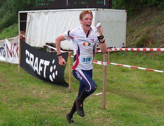 Borger Melsom løp inn til andreplass på mellomdistanse-testløpet på Løten. Foto: Vidar Benjaminsen