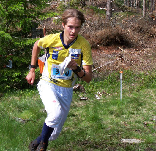 Yngve Skogstad, Frol, vant Elgdilten som var junior-VM testløp. Foto: Vidar Benjaminsen