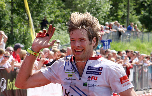 Emil Wingstedt holdt hodet kaldt og kunne løpe Halden Skiklubb inn til seier i O-festivalen 2011. Foto: Geir Nilsen/OPN.no.