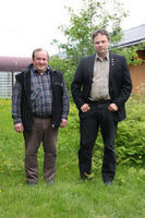 Ordfører Frank Martin Ingilæ og varaordfører Hartvik Andreas Hansen