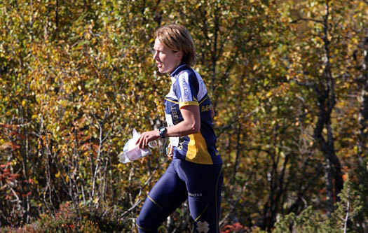 Hanne Staff i NM-stafetten på Beitostølen 2010. Foto: Geir Nilsen/OPN.no.