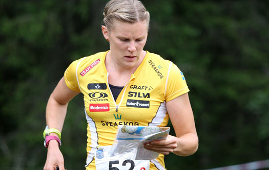 Helena Jansson på VM-stafetten i Trondheim 2010. Foto: Geir Nilsen/OPN.no.