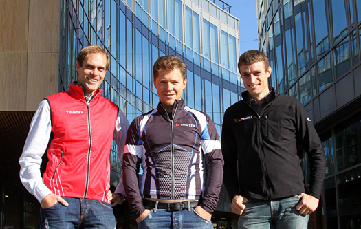 Trimtex satser fra Asker. F.v Trond Iversen, Bjarne Lutro og Mikkel Lund.