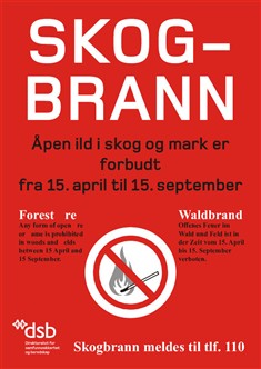 Skogbrannplakat, Fotograf: Plakat