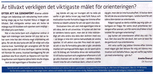 Faksimile fra Skogssport nr. 5-2011.
