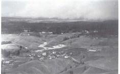 Flyfoto Widerøe av raset i 1967 Flyfoto Widerøe av raset i 1967
