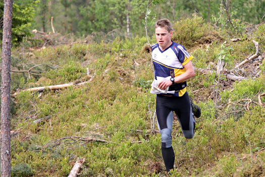 Carl Godager Kaas i et VM-uttaksløp like utenfor Hønefoss i Ringerike i mai 2012. Foto: Geir Nilsen/OPN.no.