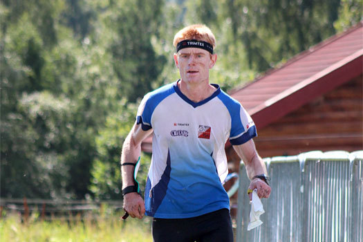 Sigve Vågsnes, Oppsal var best i Modum 2-dagers som ble arrangert i Flannumsmarka nord for Vikersund denne helga. Foto: Hans L. Werp.