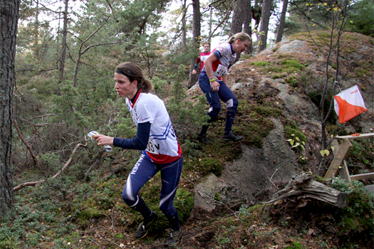 Anne Margrethe Hausken Nordberg fikk en trang start i Blodslitet 2012, men her er hun i ferd med å få igang turboen. Foto: Geir Nilsen/OPN.no. Anne Margrethe Hausken Nordberg fikk en trang start i Blodslitet 2012, men her er hun i ferd med å få igang turboen. Foto: Geir Nilsen/OPN.no.