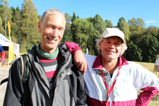 NM-helter som kunne feire 40-årsjubileum under NM i Maridalen i høst, Geir Høsteland og Calle Hartmark. Foto: Hans L. Werp.