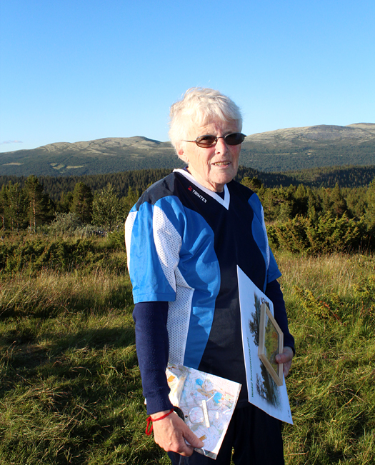 Solveig Aasen fra Tormod Skilag er av de ikke altfor mange aktive o-løperne i øvre del av Gudbrandsdalen. Foto: Hans L. Werp.