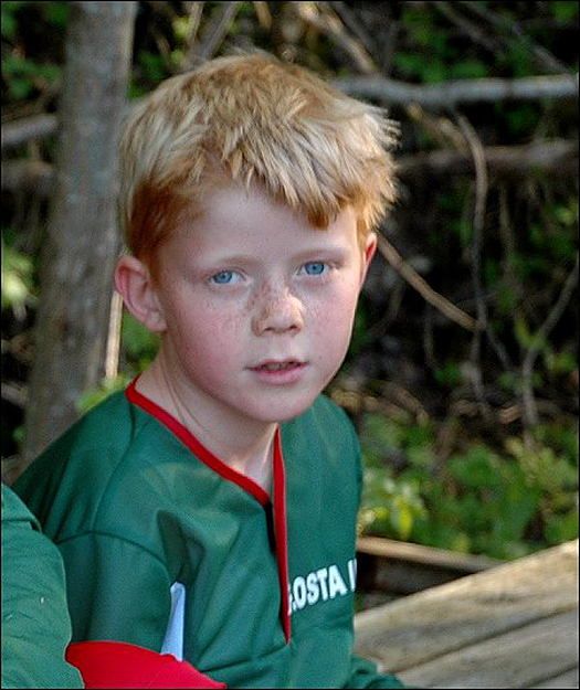 Johannes Bakke Aashamar var i en alder av 9 år, da bildet ble tatt, o-løper, løypelegger og synfarer. Foto: Even Jahnsen.